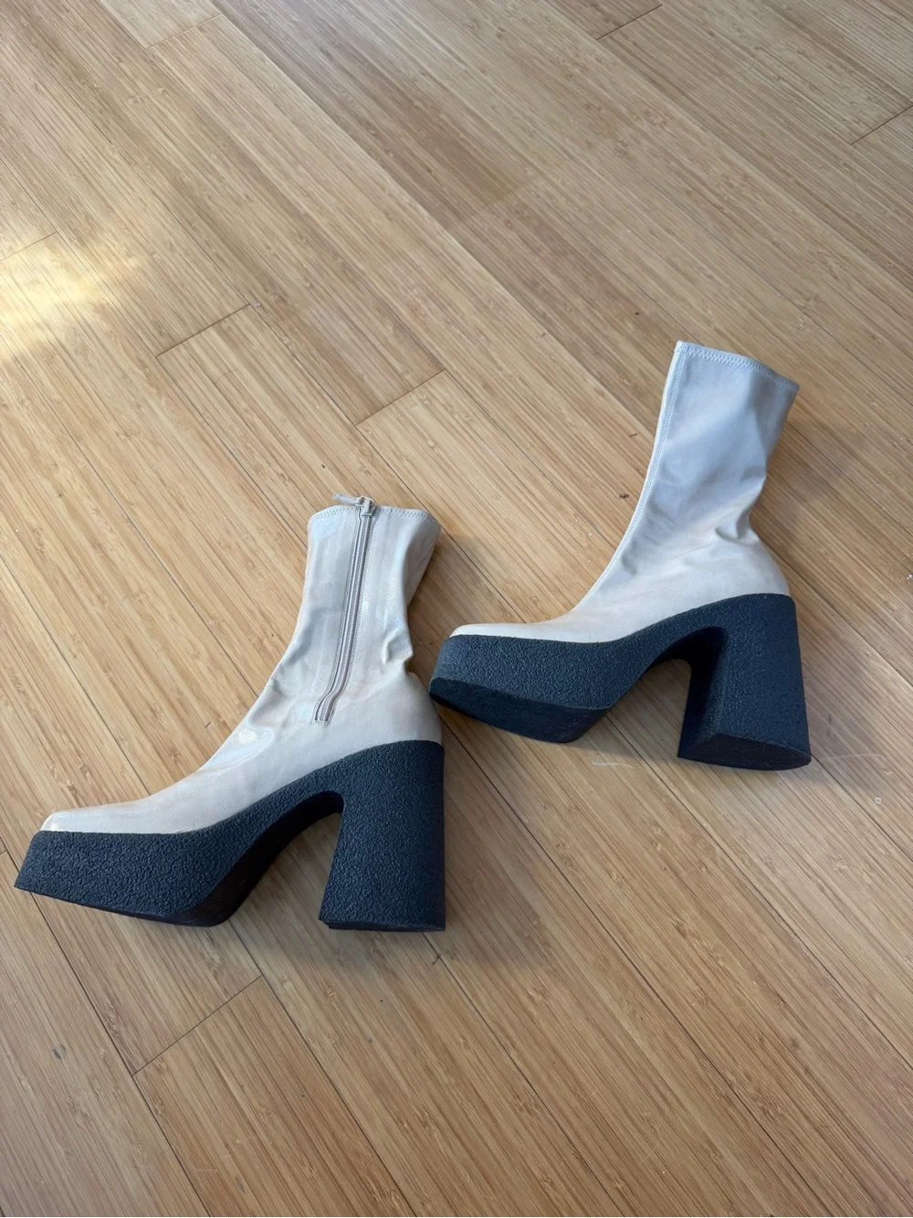 Stella McCartney Faux Leather Platform Boots